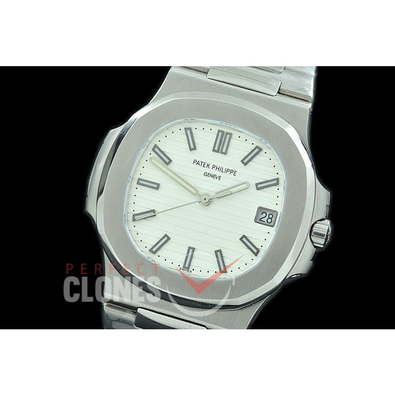 PP00501S BP Nautilis 5711 SS/SS White Miyota 9015 Modified Calibre 324SC