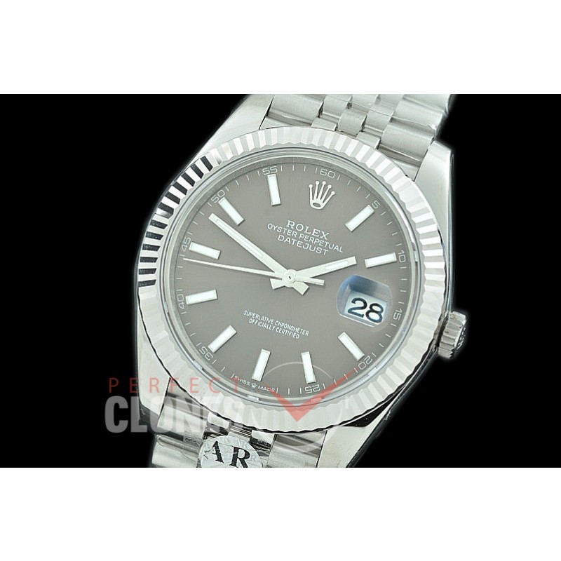 0 0 R41DJS-983J JF/ARF 904L Steel 126334 Jubilee SS/SS 2019 Dark Rhodium Sticks Asian 2824/3235 Mod