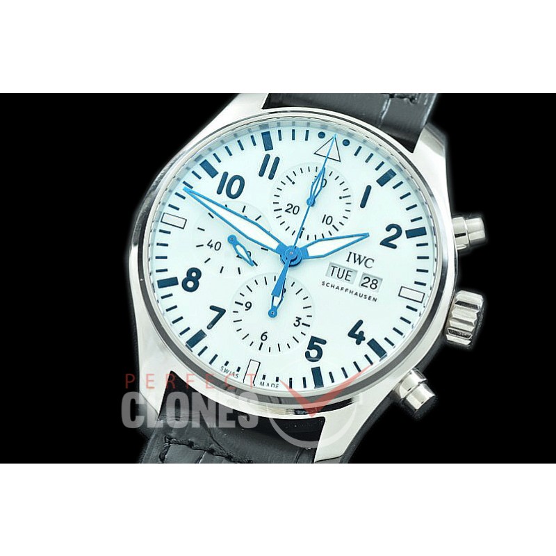 0 0 IWP00090 Pilot Chronograph 377725 150 Years Anniversary Limited Edition SS/LE White A-7750