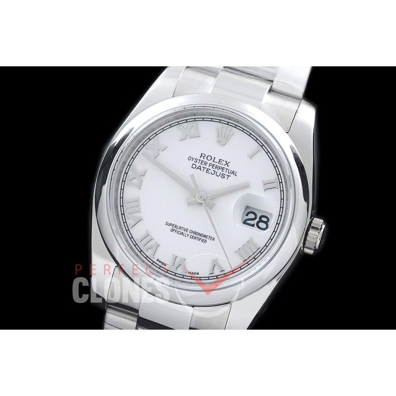 R36DJS-811 ARF/JF 116200 SS/SS Smooth/Oyster White Roman SH 3135 904L Steel 