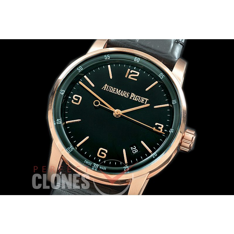 AP-15210-107 TNK-F Code 15210 11.59 Automatic RG/LE Black Miyota Asian Clone Calibre 4302 2880