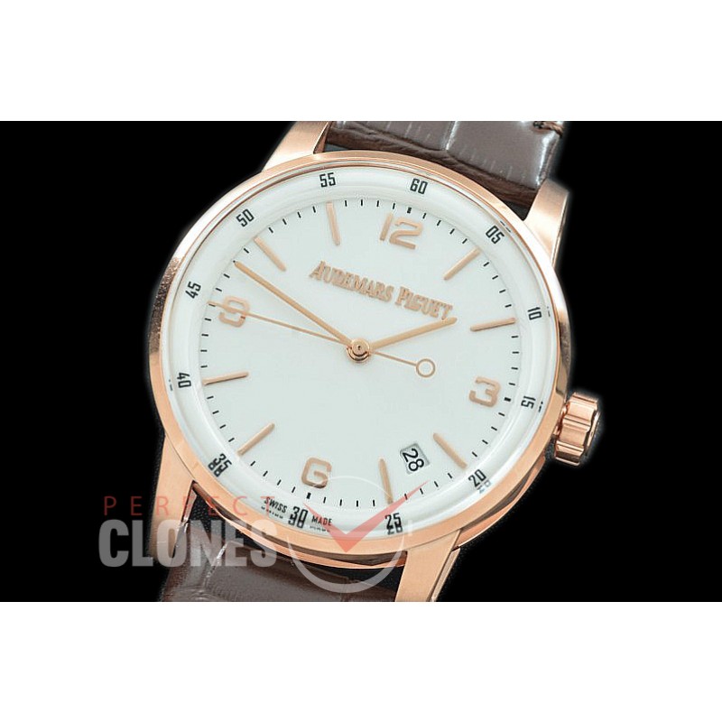 AP-15210-106 TNK-F Code 15210 11.59 Automatic RG/LE White Miyota Asian Clone Calibre 4302 2880