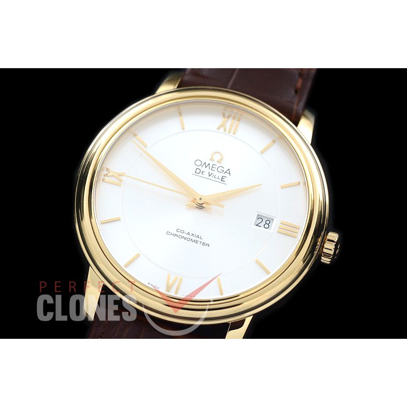 0 0 OMDE00034 Deville Classic Automatic YG/LE White Roman Miyota 9015