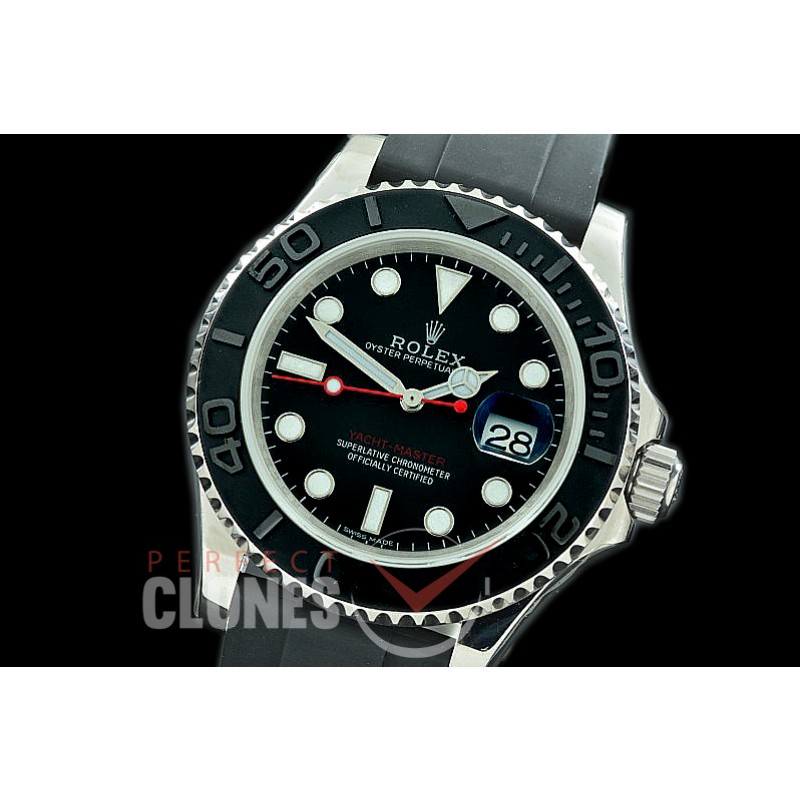 RYMEN00078R1 JF/ARF Yachtmaster Men CER/SS Black A-2824