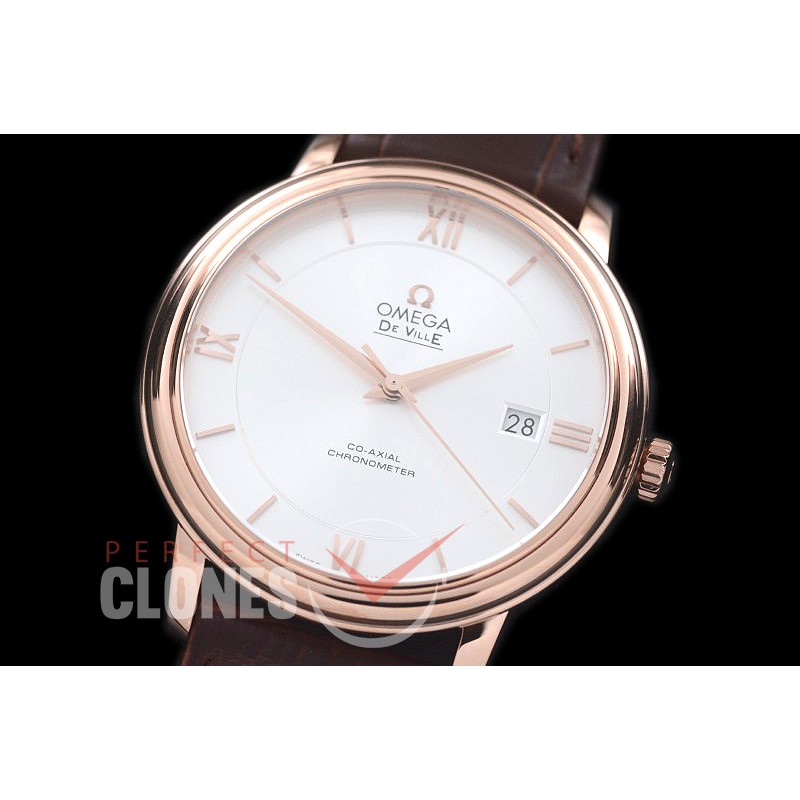 0 0 OMDE00037 Deville Classic Automatic RG/LE White Roman Miyota 9015