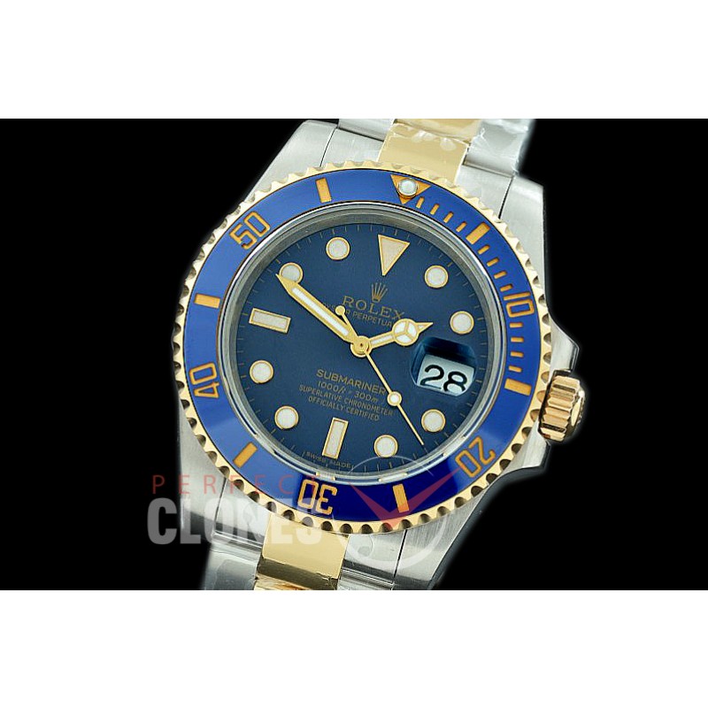 0 0 0 RLST00202 BP Submariner 116613LB SS/YG Blue VR 3135 - Special Offer