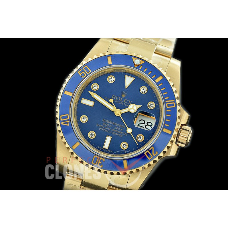 0 0 0 RLSF00204 BP Submariner 116618LB YG/YG Blue VR 3135 - Special Offer