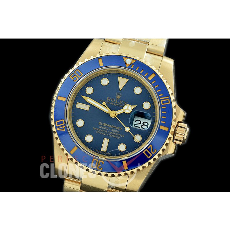 0 0 0 RLSF00202 BP Submariner 116618LB YG/YG Blue VR 3135 - Special Offer