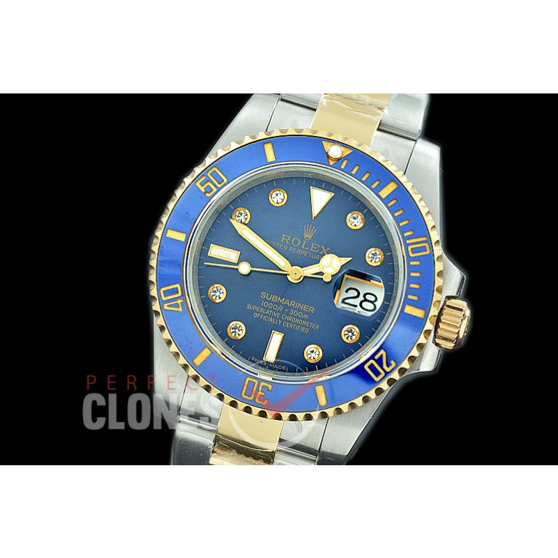 0 0 0 RLST00204 BP Submariner 116613LB SS/YG Blue VR 3135 - Special Offer