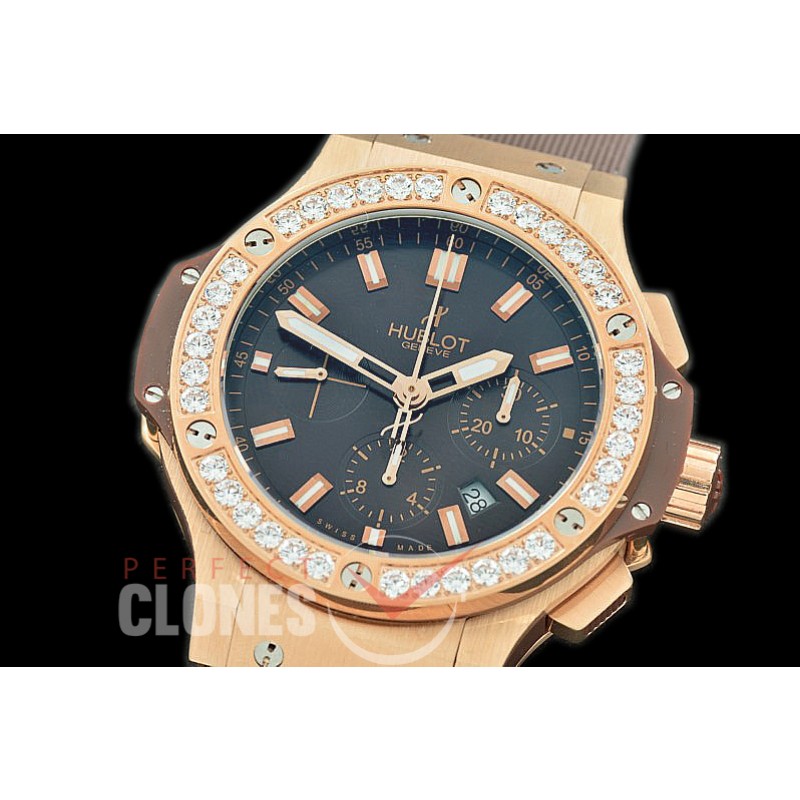 0 0 0 HB00964D Big Bang Evolution Chronograph SS/RU Brown A-7750 - Special Offer 