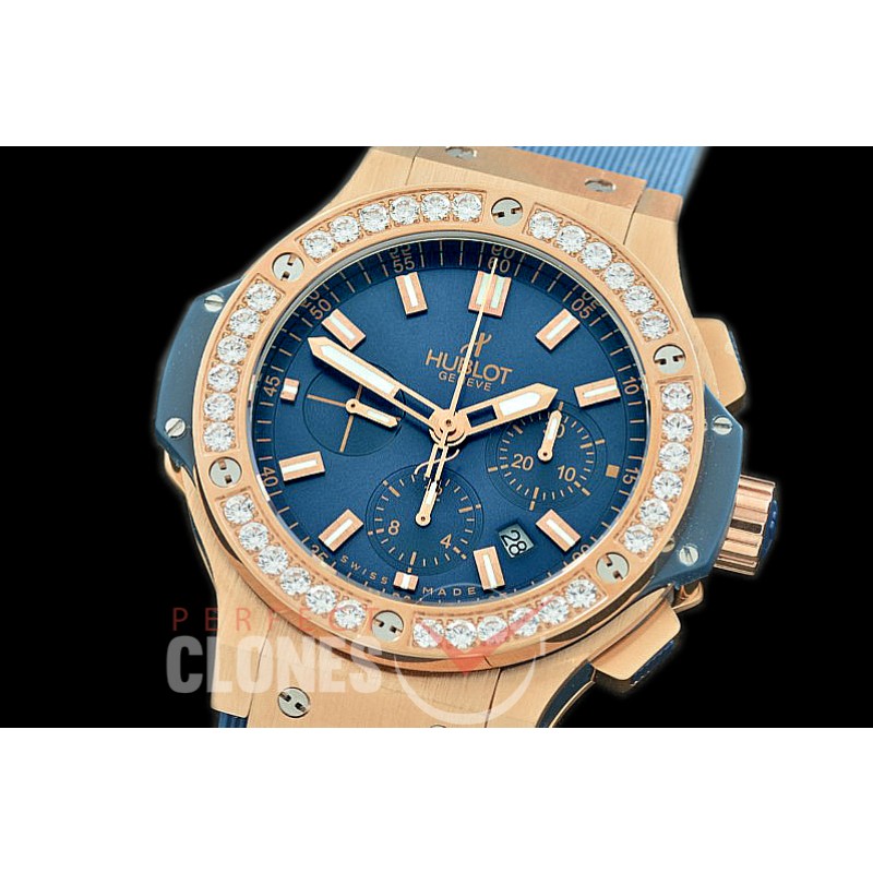 0 0 0 HB00963D Big Bang Evolution Chronograph SS/RU Blue A-7750 - Special Offer