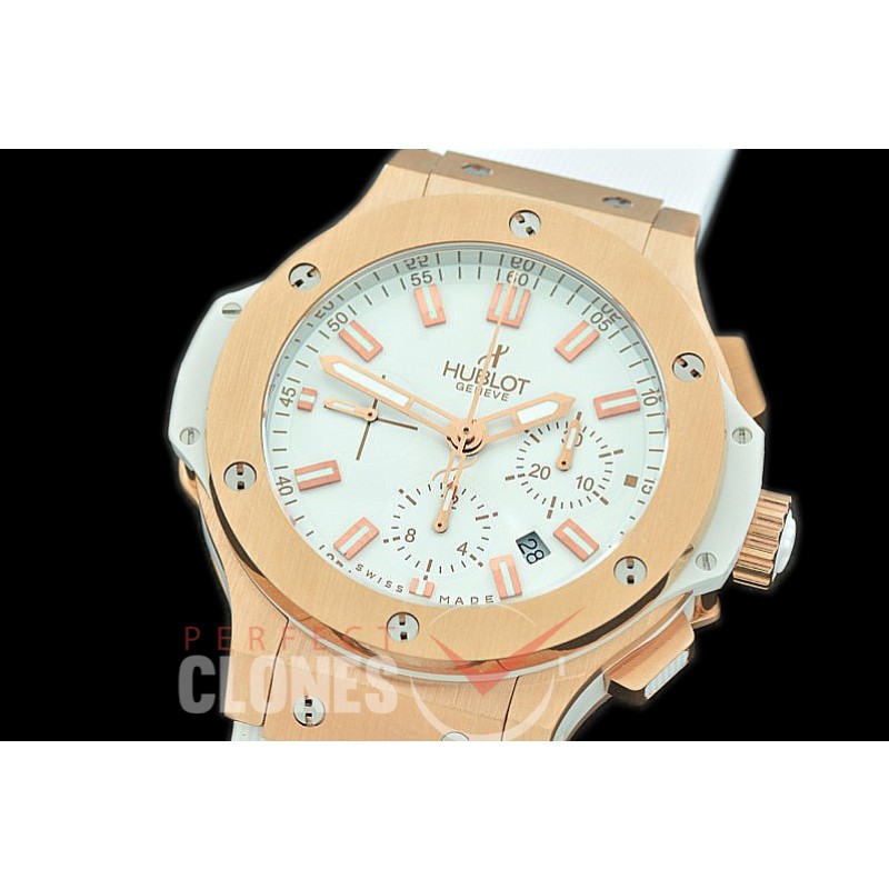 0 0 0 HB00961 Big Bang Evolution Chronograph SS/RU White A-7750 - Special Offer 