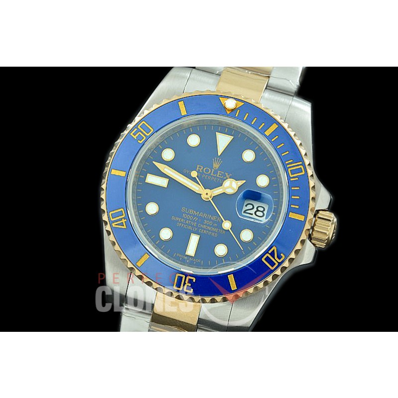 0 0 0 RLST00197 SKY-F Submariner 116613LN SS/YG Blue A-2813 - Free Shipping 