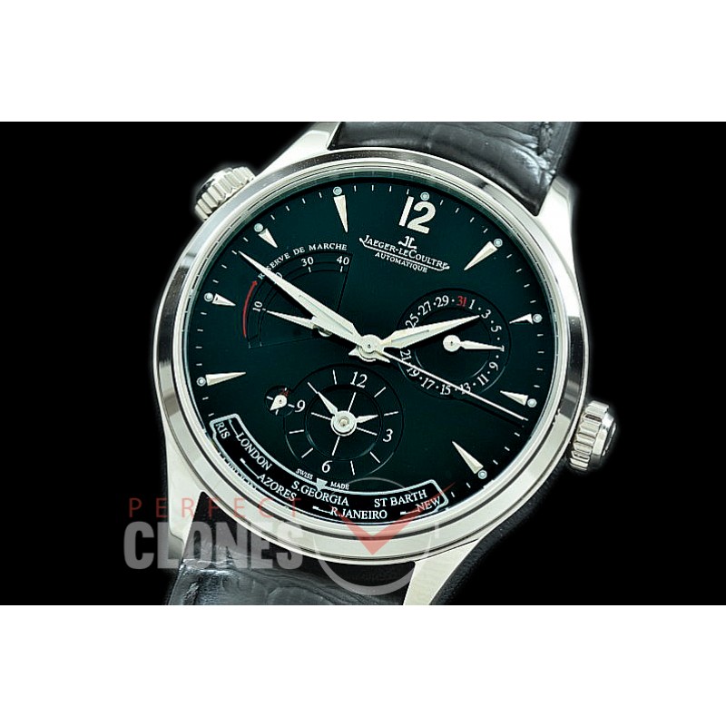 0 0 JLMRDT-002 ZF Master Reserve Duo Time SS/LE Black Asian Modified Movt 