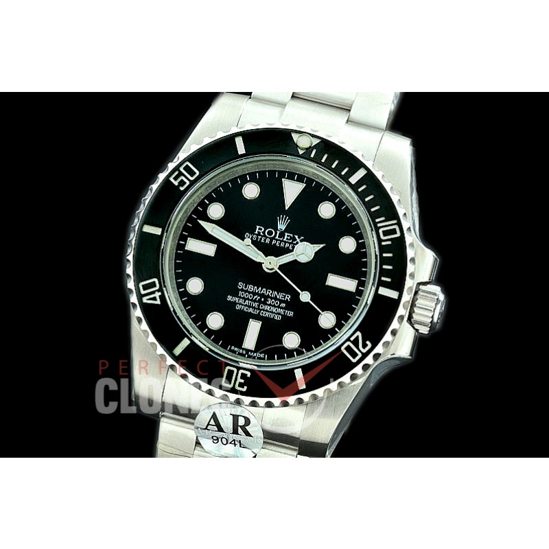 RLSS00956 JF/ARF V3 No Date Submariner 114060LN SS/SS Black A-2824 904L Steel