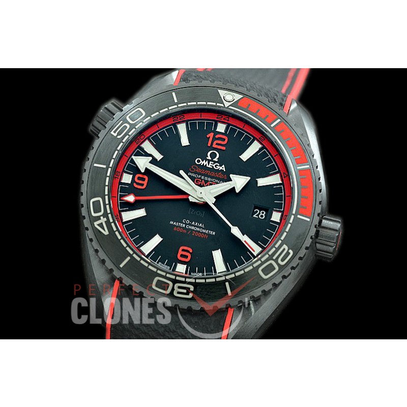 0 OMCPOGMT-087R XF/VSF Planet Ocean GMT Deep Black CER/RU Black/Red VS 8906 Superclone 