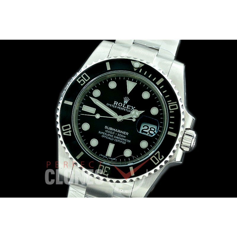 0 0 0 0 RLSS00501 V6F 904L Steel Submariner 116610LN SS/SS Black A-2824