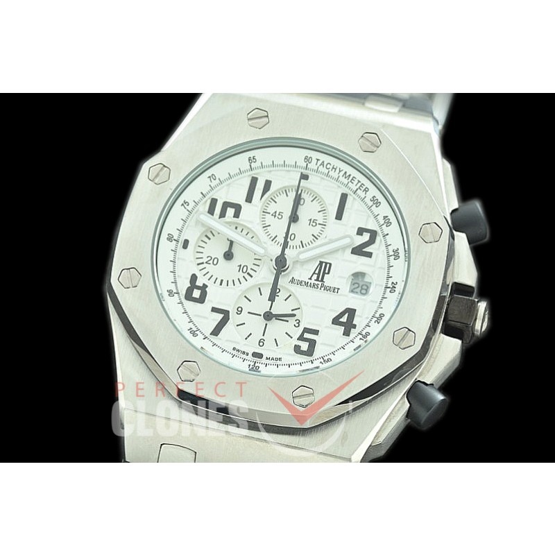 AP26400-901R Royal Oak Offshore Chronograph 26400 SS/RU White Seiko VK6 