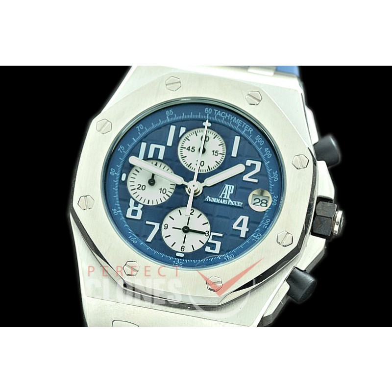 AP26400-907R Royal Oak Offshore Chronograph 26400 SS/RU Blue/White Seiko VK6 