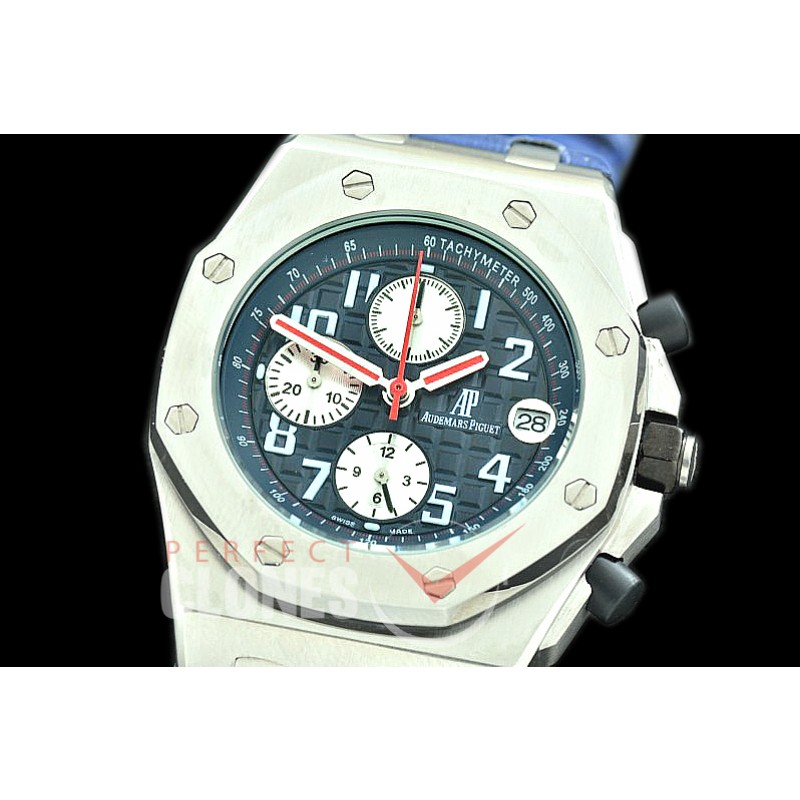 AP26400-908L Royal Oak Offshore Chronograph 26400 SS/LE Blue/White Seiko VK6 ite Seiko VK6 