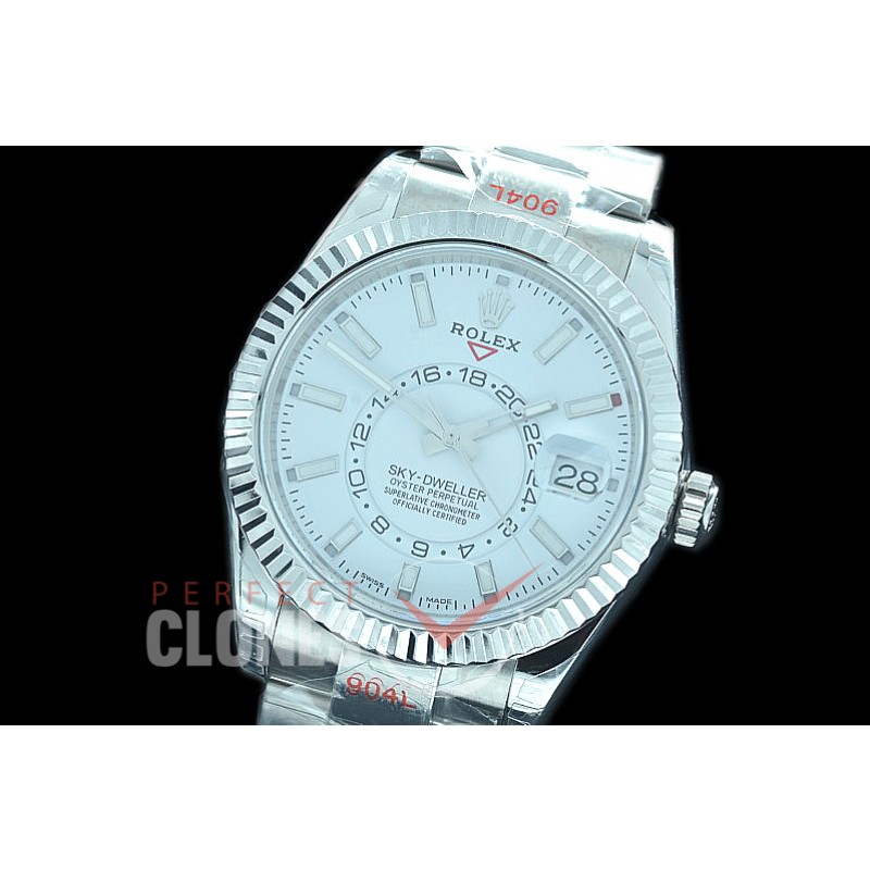 0 0 0 RSKDS00101 NF 904L Steel 326934 SkyDweller SS/SS White Sticks SA 9001 