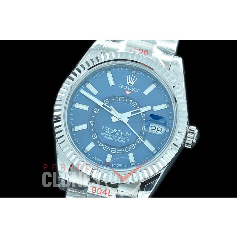 0 0 0 RSKDS00103 NF 904L Steel 326934 SkyDweller SS/SS Blue Sticks SA 9001 
