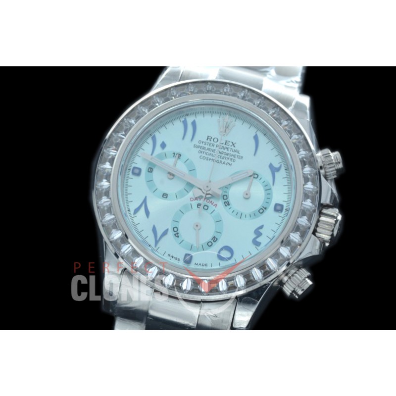 0 0 0 RLDS00055D Daytona 116506 SS/Cer/SS Arabic Ice Blue Sticks A7750