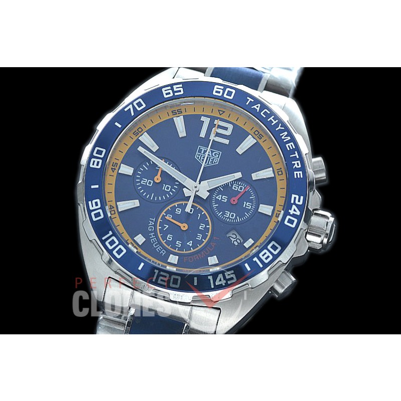 0 TGF1-00003S1 Formula 1 Red Bull Limited Ed Chronograph SS/SS Blue CF OS 10 Qtz