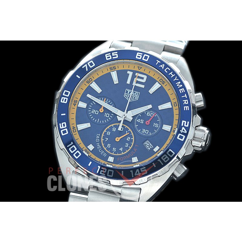 0 TGF1-00003S Formula 1 Red Bull Limited Ed Chronograph SS/SS Blue CF OS 10 Qtz