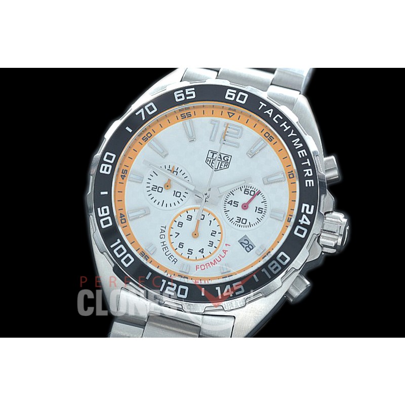 0 TGF1-00001S Formula 1 Red Bull Limited Ed Chronograph SS/SS White CF OS 10 Qtz