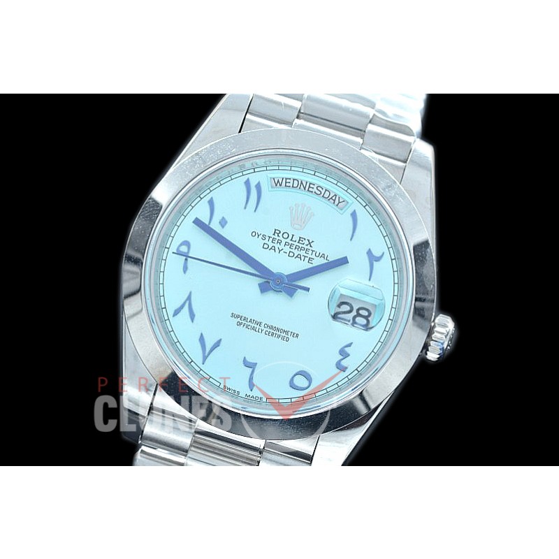 R40DDS00407A 228206 SS/SS Smooth Bez Ice Blue Arabic Special Edition A-2836