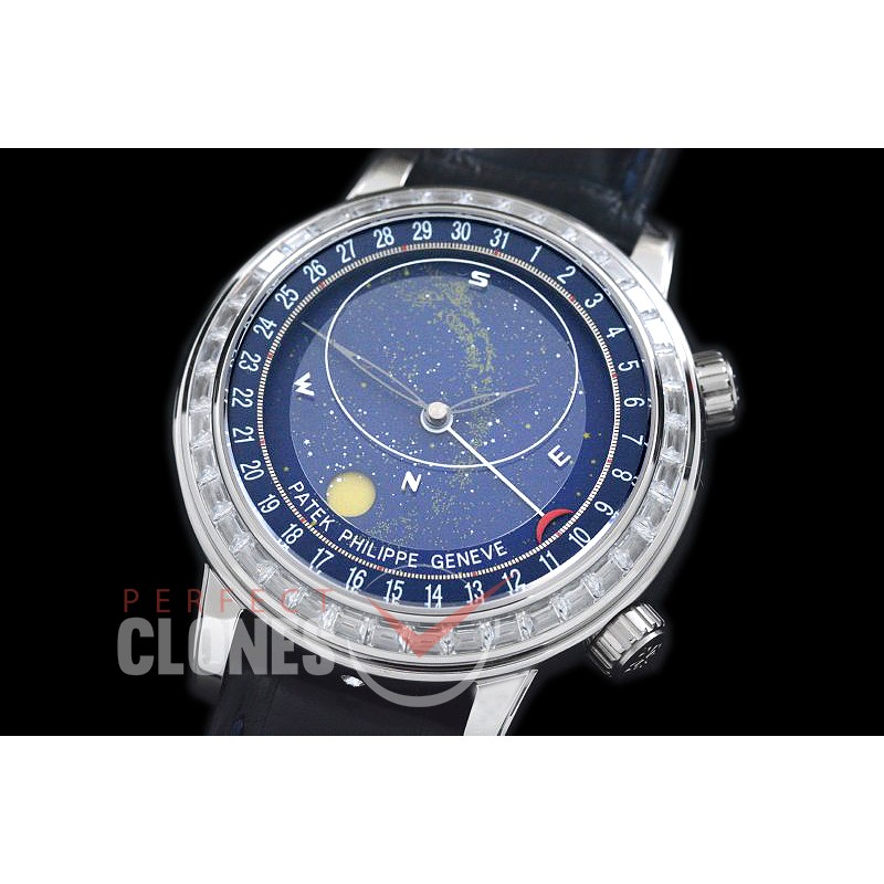 PPSM00081D 6102P Sky Moon Celestial 3 Automatic SS/LE Blue Asian Custoomized 