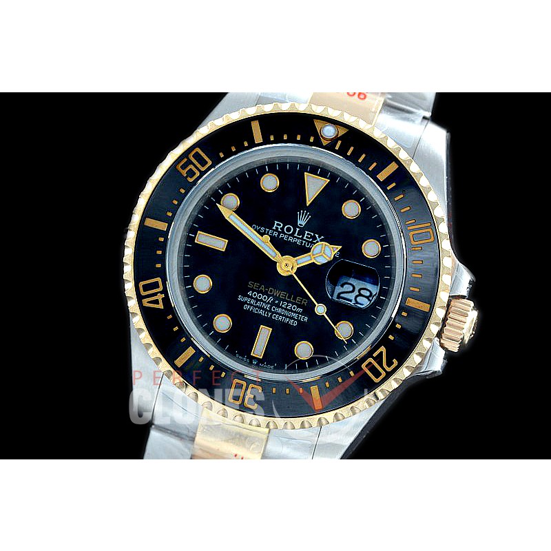 0 0 0 0 0 0 RLSD00975W GMF 2019 43mm Sea Dweller 4000 126603 SS/YG Black VR 3235 904L Steel /18K Wrapped Gold