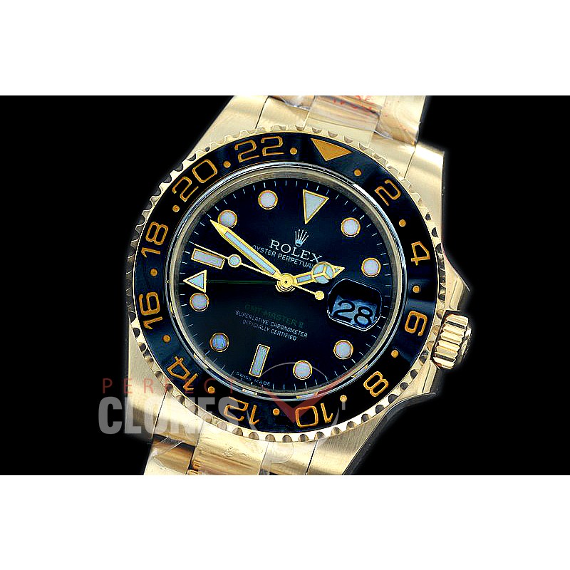 0 0 0 0 0 RLGF00932 GMF V2 904L GMT 116718LN YG/YG Black SA 3186 CHS 