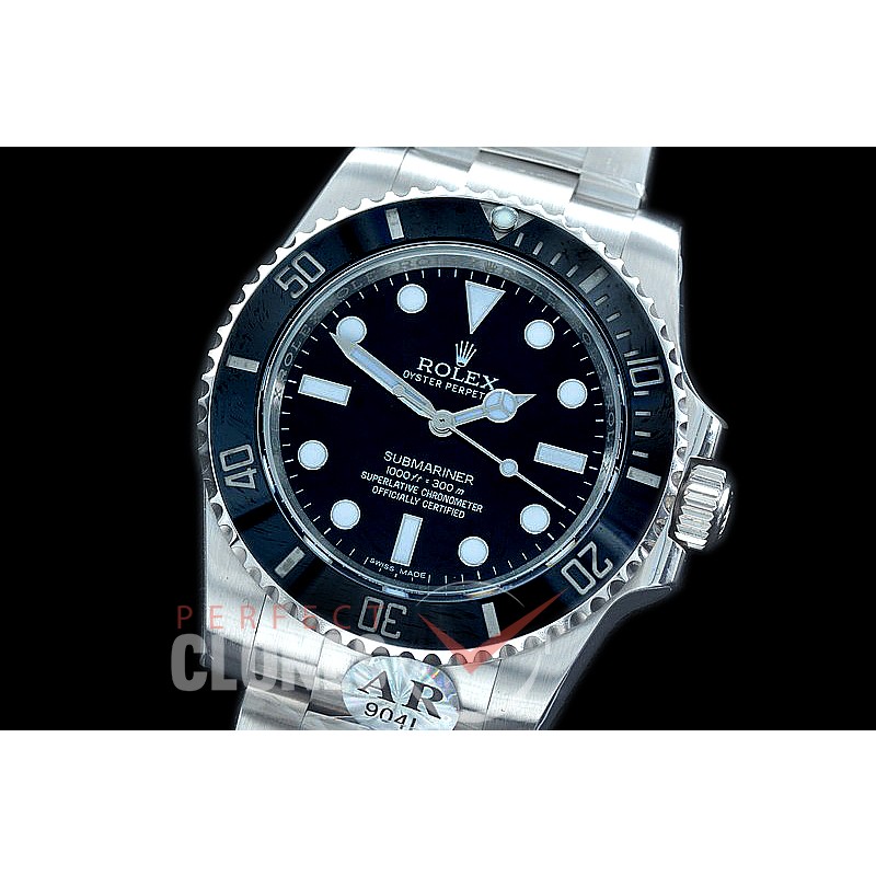 RLSS00956S JF/ARF V3 No Date Submariner 114060LN SS/SS Black SH 3130 904L Steel 