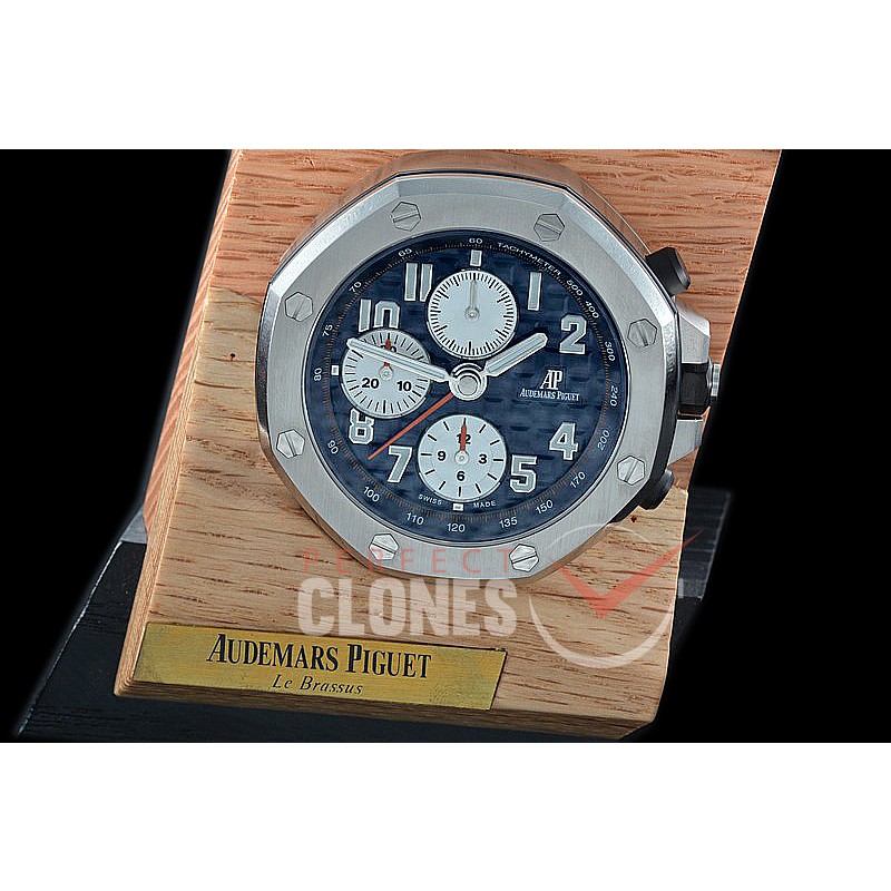 APC-103 TBF Royal Oak Offshore Table Clock - Steel Blue 