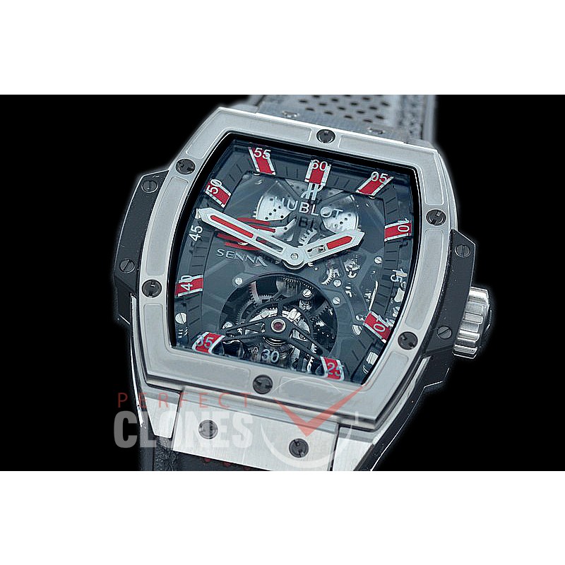 HB-SPT-0002 V9F Spirit of Big Bang Tourbillon SS/LE Black/Red Skeleton SG Tourbillon 