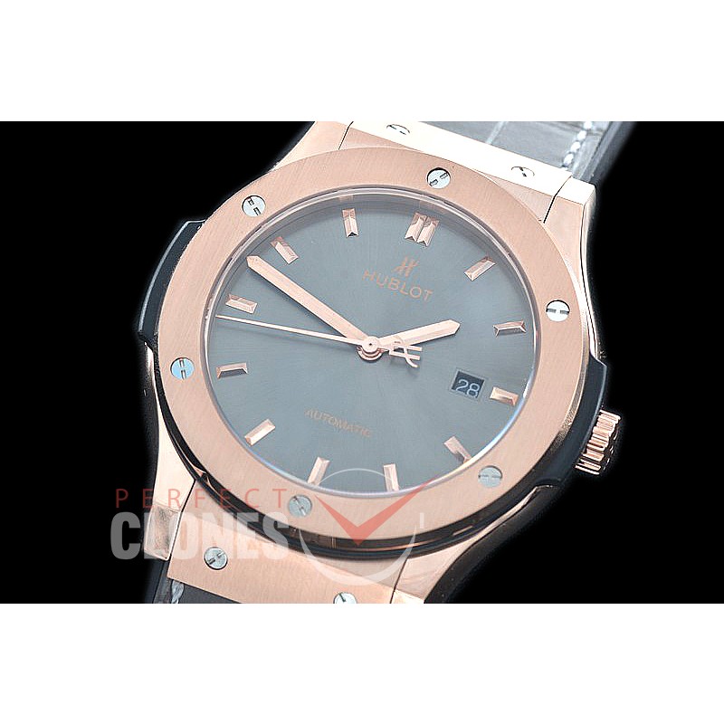 HBFS-45-0023 ANF Classic Fusion 45mm Automatic RG/LE Grey Asian Clone 2892