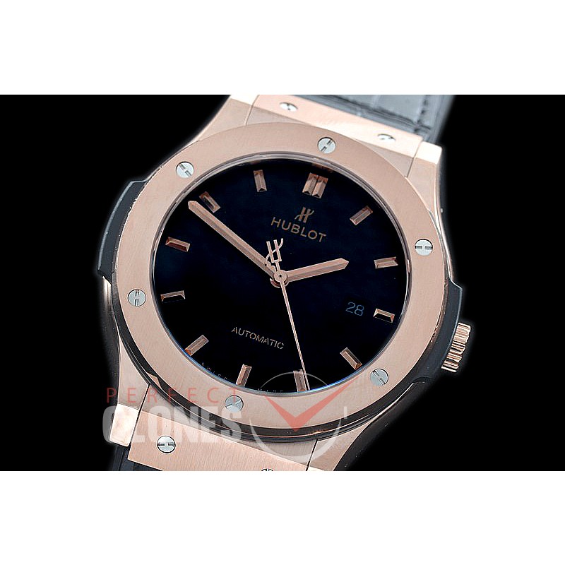 HBFS-45-0022 ANF/OXF Classic Fusion 45mm Automatic RG/LE Black Asian Clone 2892