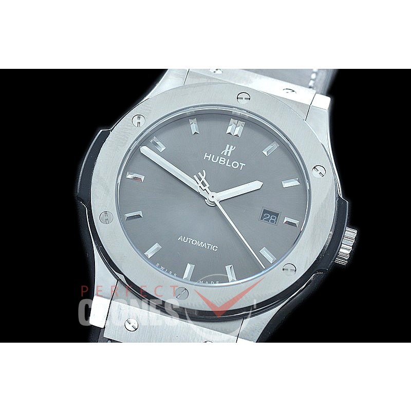 HBFS-45-0003 ANF/OXF Classic Fusion 45mm Automatic SS/LE Grey Asian Clone 2892