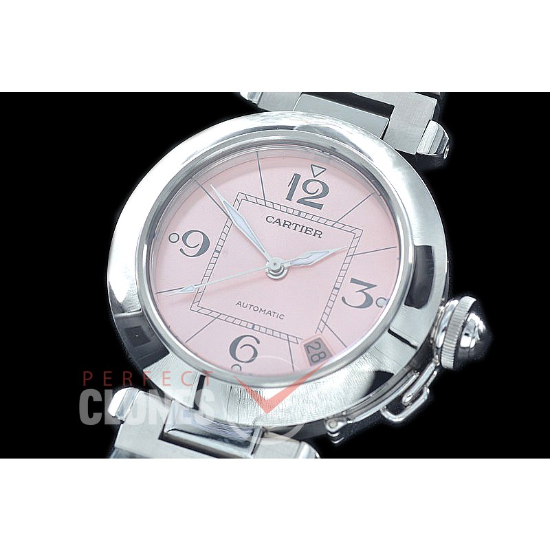 CARPS-35-103 V9F Pasha de Cartier Mid 35mm W31074M7 Automatic SS/SS Pink Asian Clone 2892/Calibre 049