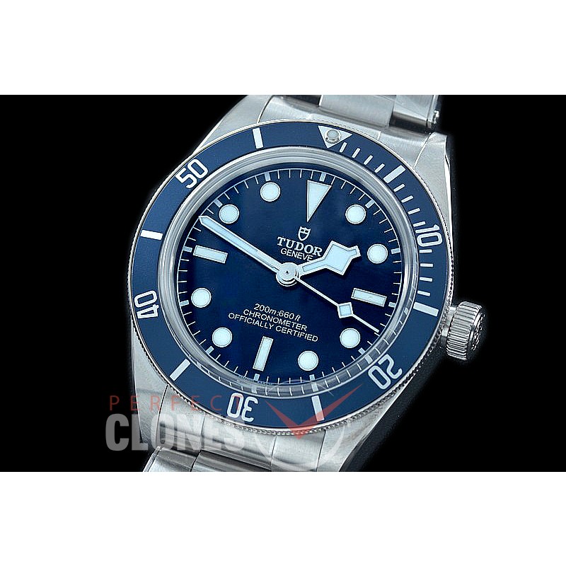 TU00089B ZF Black Bay Fifty Eight Special Edition Heritage Black Bay Shield 79030B SS/SS Blue Asian Clone 2824 