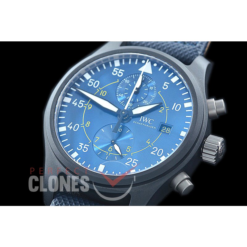 0 0 0 IWP00092 ZF Pilot Chronograph 389008 Blue Angels Special Edition CER/NY Blue A-7750