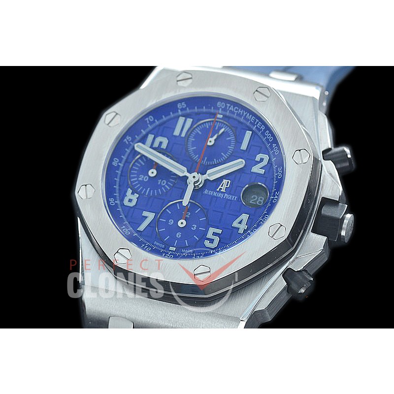 AP26470-504 BBVF Royal Oak Offshore SS/RU Black A-7750 Mod to Calibre 3126/Secs@12