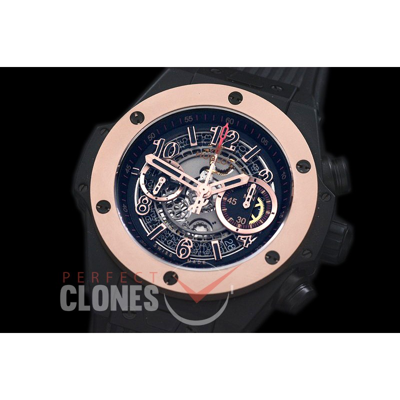 HB45-028 Big Bang Unico Matte CER/RG/RU Grey Skeleton Asian 7750 28800