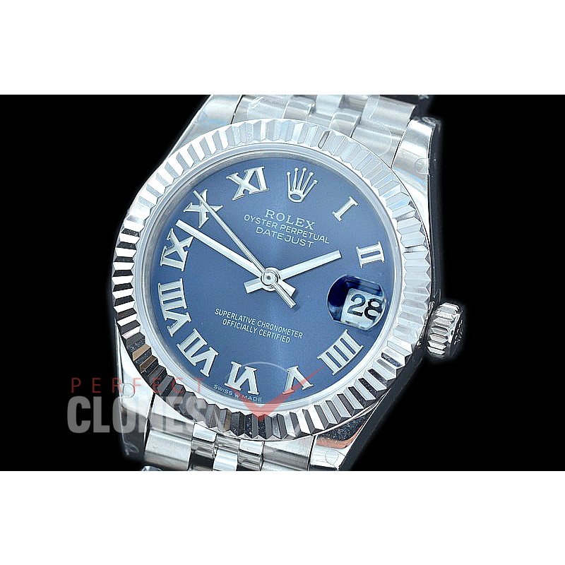 R31DJS-424J Datejust Midsize 278284 SS/SS Fluted/Jubilee Blue Roman Asian Clone 2824