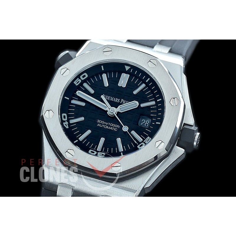 0 0 0 0 0 0 APD00011 ZF Royal Oak Offshore Diver 15710ST K Series SS/RU Black A-3120