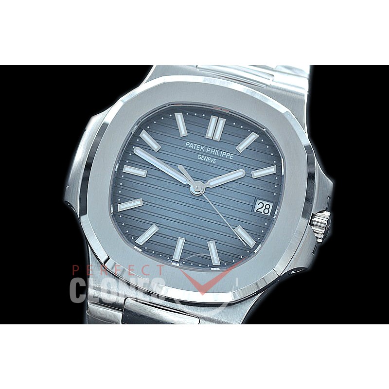 PP00602S 3KF UV Nautilis 5711 SS/SS Grey/Blue Asian Clone Calibre 324SC