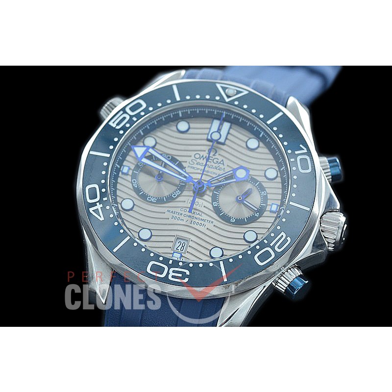 OMSEC-1013R Seamaster 300m Professional Chronograph SS/RU Grey OS20 Quartz