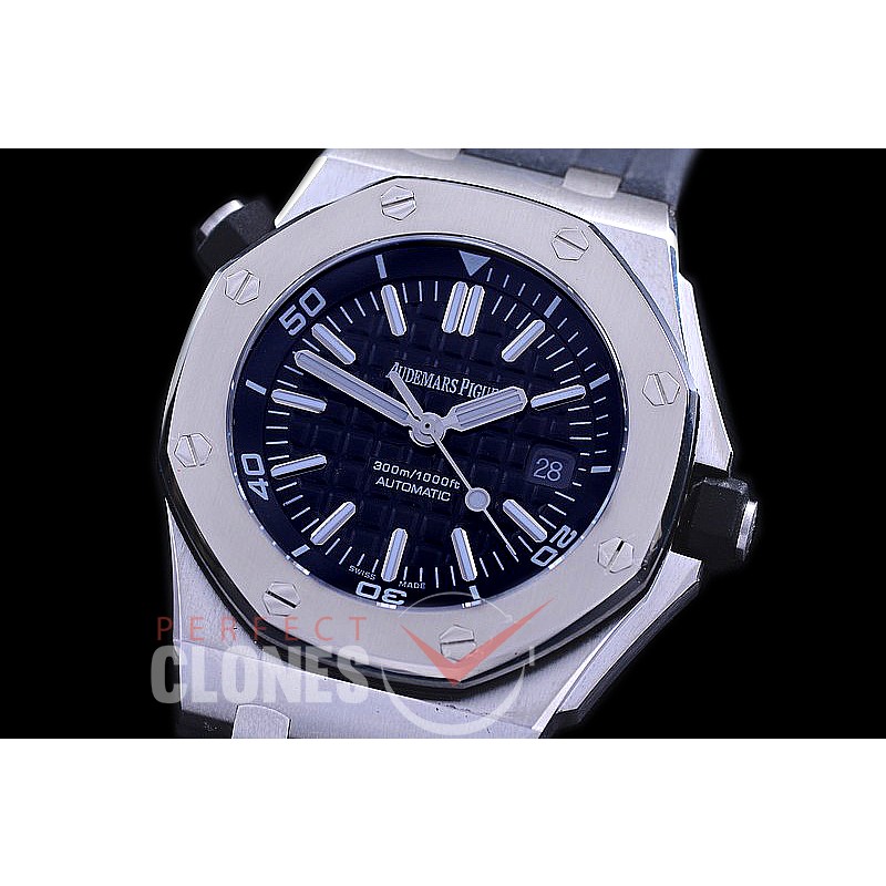 0 0 0 0 0 APD00016 BBV-F Royal Oak Offshore Diver 15710ST H Series SS/RU Black A-2824